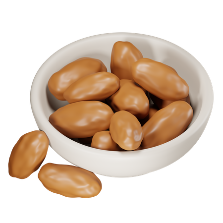 Dates Bowl  3D Icon