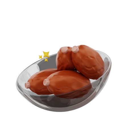 Dates Bowl  3D Icon