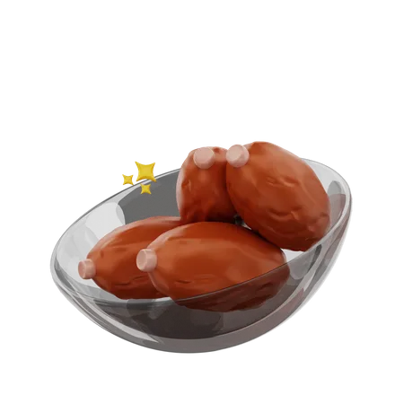 Dates Bowl  3D Icon