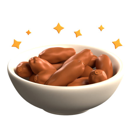 Dates Bowl  3D Icon