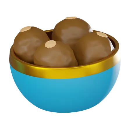 Dates Bowl  3D Icon