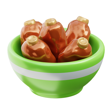 Dates Bowl  3D Icon