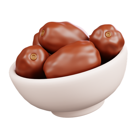 Dates Bowl  3D Icon