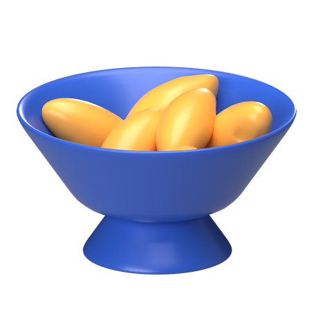 Dates Bowl  3D Icon