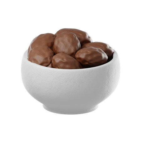 Dates Bowl  3D Icon