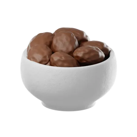 Dates Bowl  3D Icon