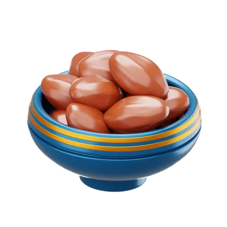 Dates Bowl  3D Icon