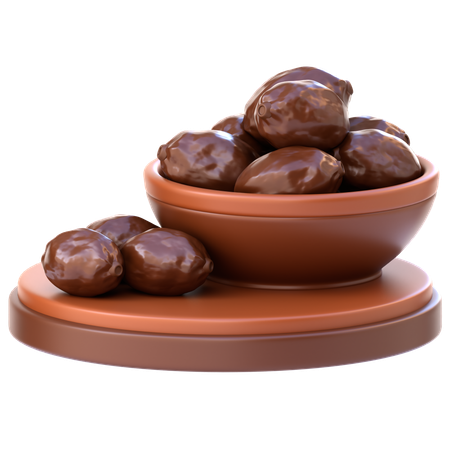 Dates Bowl  3D Icon