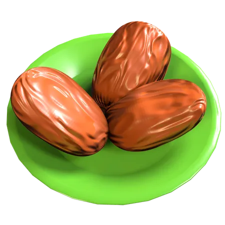 Dates Bowl  3D Icon