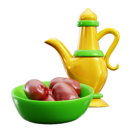 Dates Bowl  3D Icon