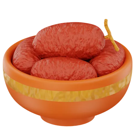 Dates fruit  3D Icon