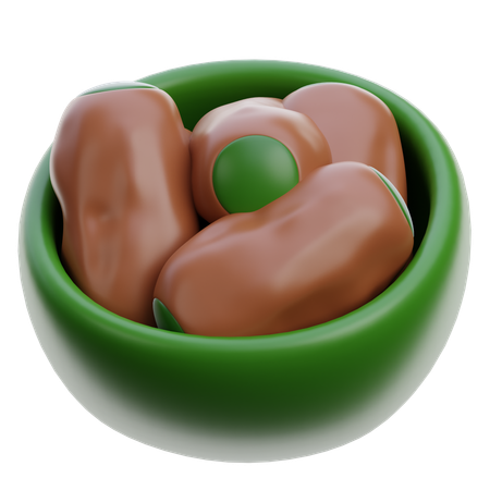 Dates Fruit  3D Icon