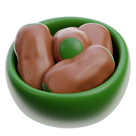 Dates Fruit  3D Icon