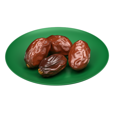 Dates Fruit Dish  3D Icon