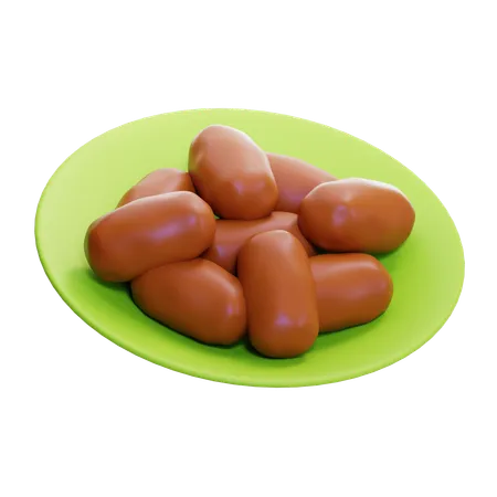 Dates Fruits  3D Icon