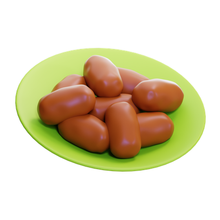 Dates Fruits  3D Icon