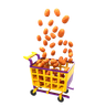 3d dates shopping basket emoji