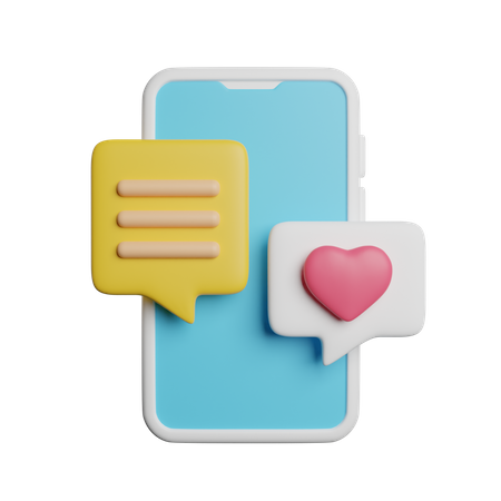 Dating-Anwendung  3D Icon