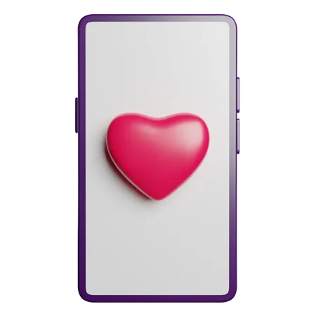 Dating App  3D Icon