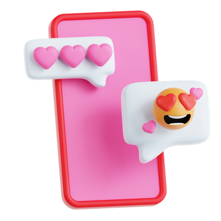 Dating App  3D Icon