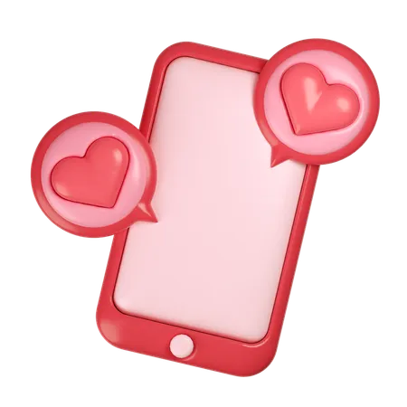 Dating App  3D Icon