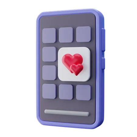 Dating App  3D Icon