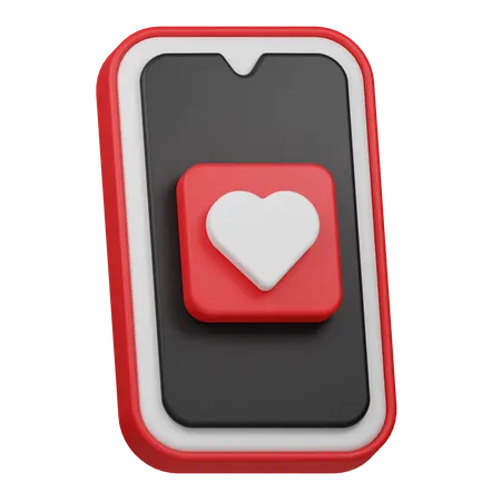 Dating App  3D Icon