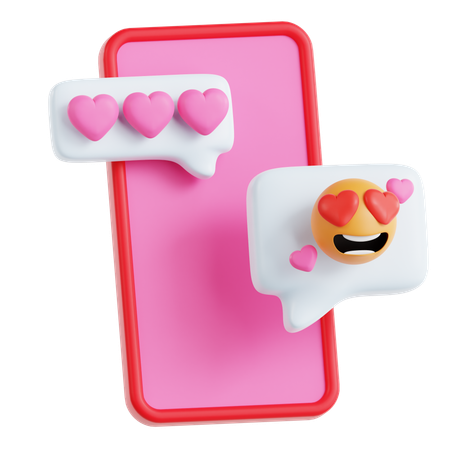 Dating App  3D Icon