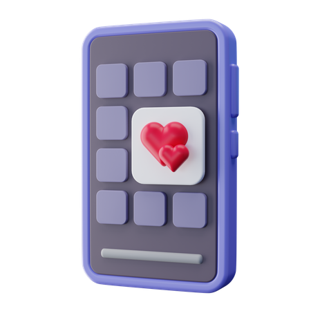 Dating App  3D Icon