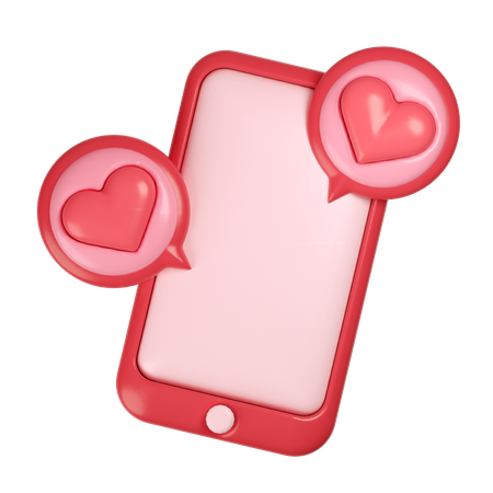 Dating App  3D Icon