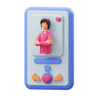 3d online dating app emoji