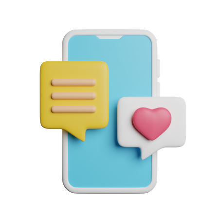 Dating Application  3D Icon