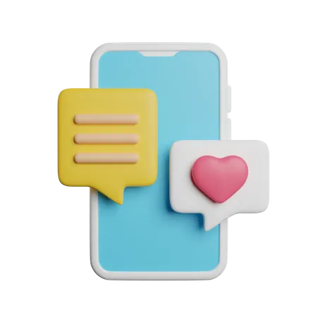 Dating Application  3D Icon
