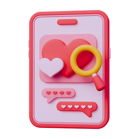 Dating Apps  3D Icon