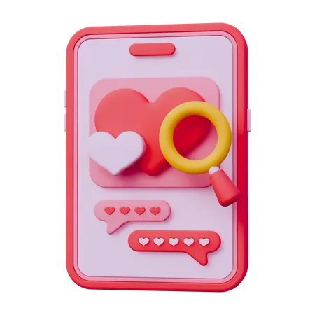 Dating Apps  3D Icon