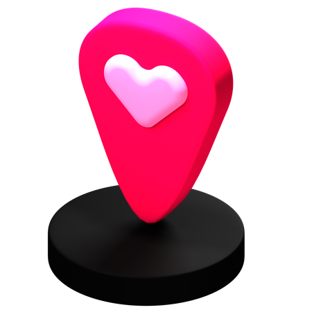 Dating Location  3D Icon