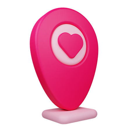 Dating Location  3D Icon
