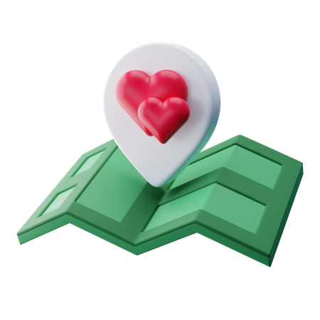 Dating Location  3D Icon