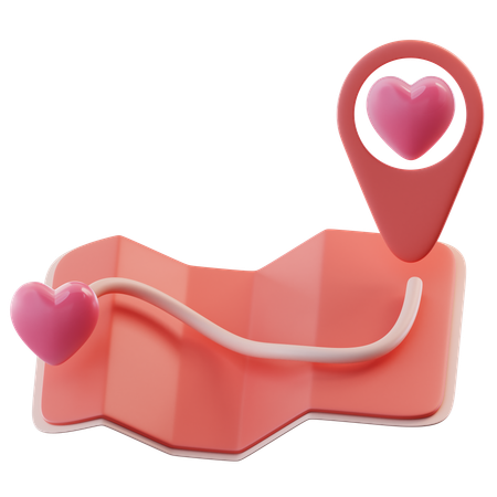 Dating Map  3D Icon