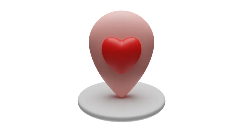 Dating place  3D Icon