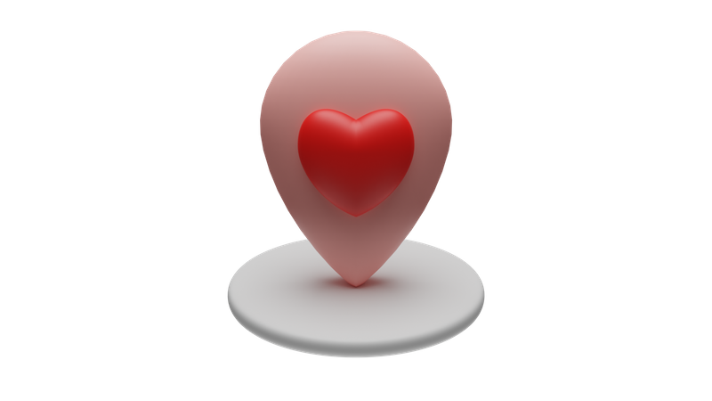 Dating place  3D Icon