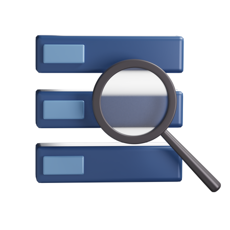 Datos de búsqueda  3D Icon