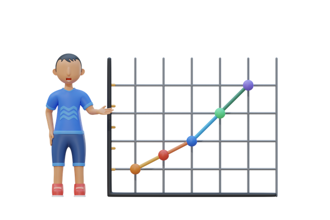 Datos de seguimiento de niños en la escuela  3D Icon