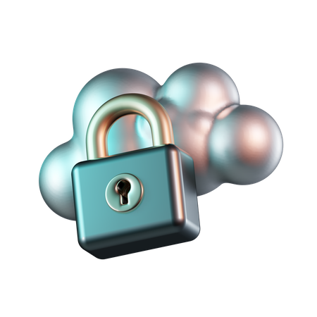 Datos de seguridad en la nube  3D Icon