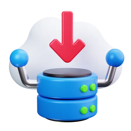 Datos en la nube  3D Icon