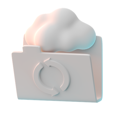 Datos en la nube  3D Icon
