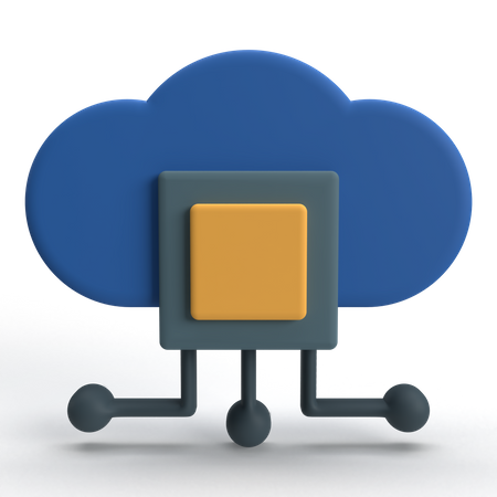 Datos en la nube  3D Icon