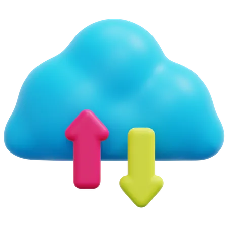 Datos en la nube  3D Icon