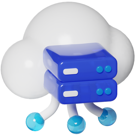 Datos en la nube  3D Icon