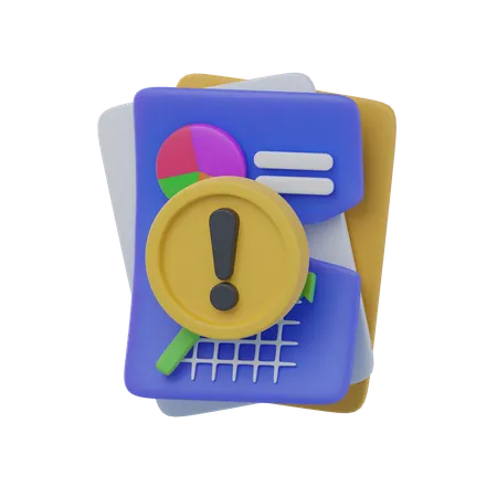 Datos falsos  3D Icon